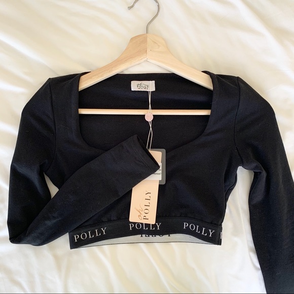 Oh Polly Long Story Short Long Sleeve Crop Top - Picture 11 of 11